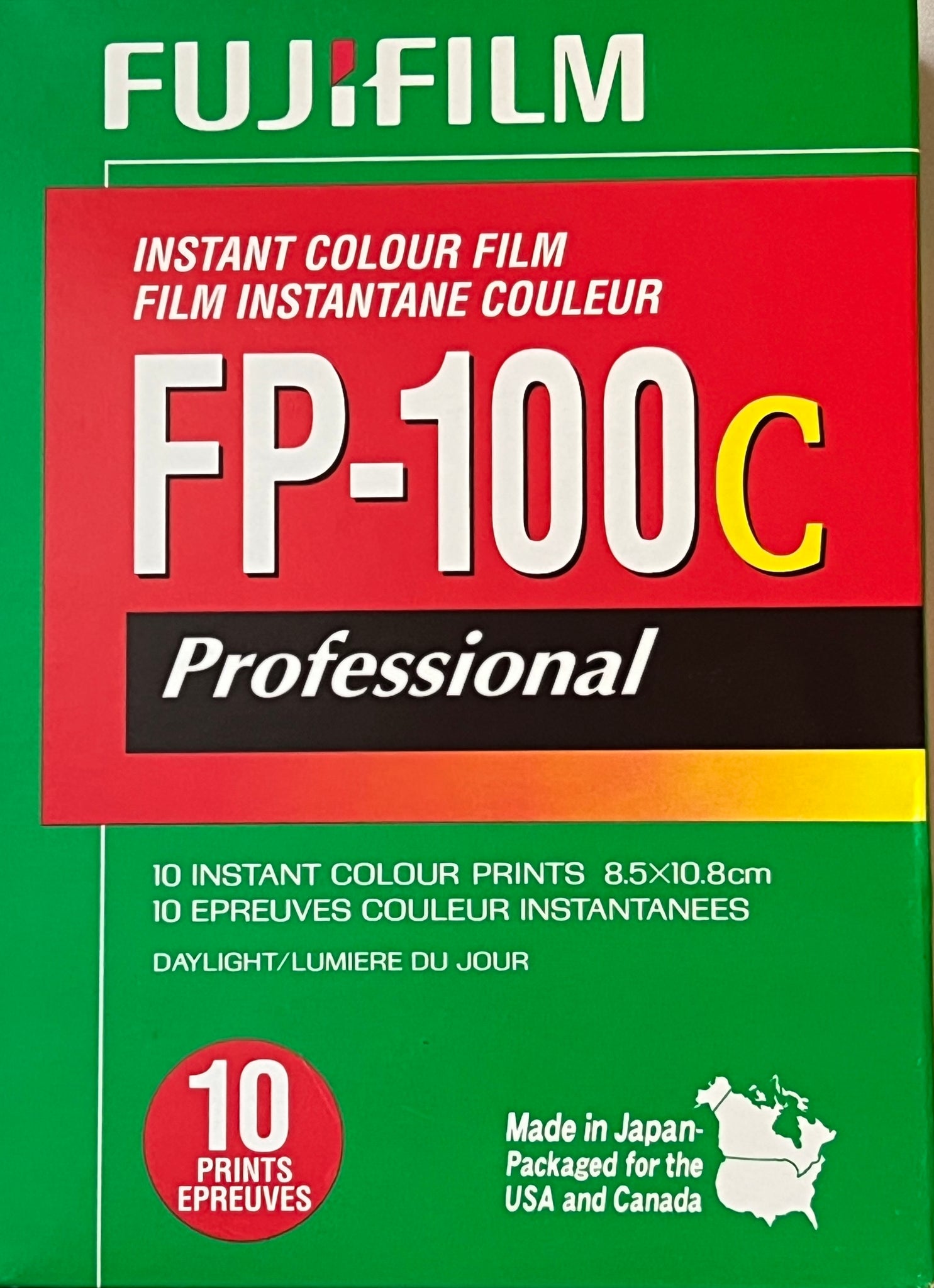 fuji fp100c pack film